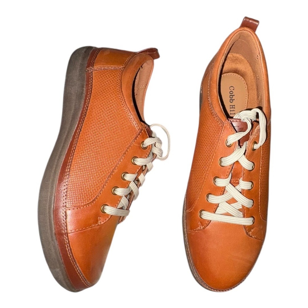Cobb Hill 7.5 Bailee Women's Leather Lace Up‎ Sneakers Comfort Walking Shoes